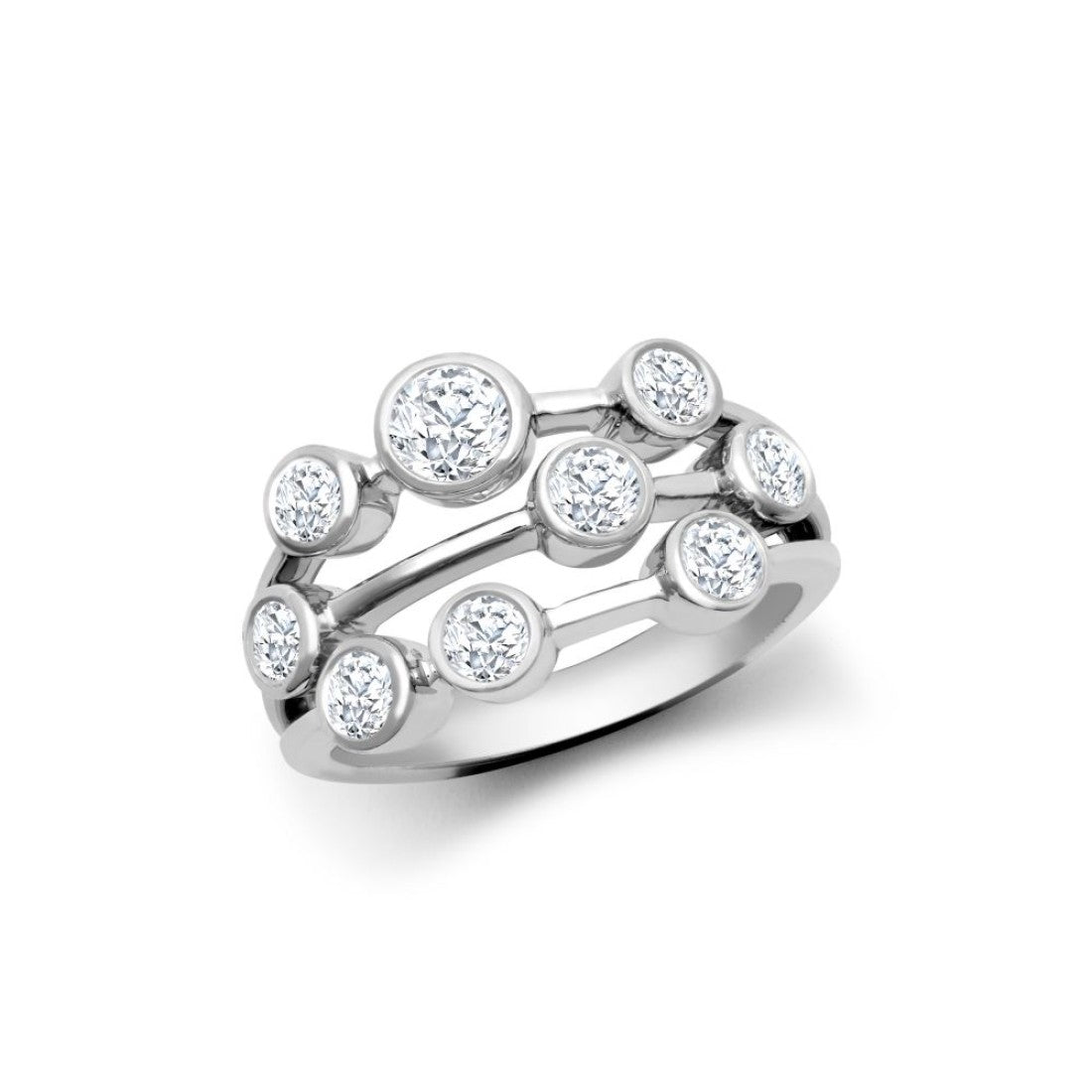 Diamond Bubble Ring