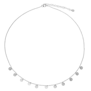 Silver Disc Necklace